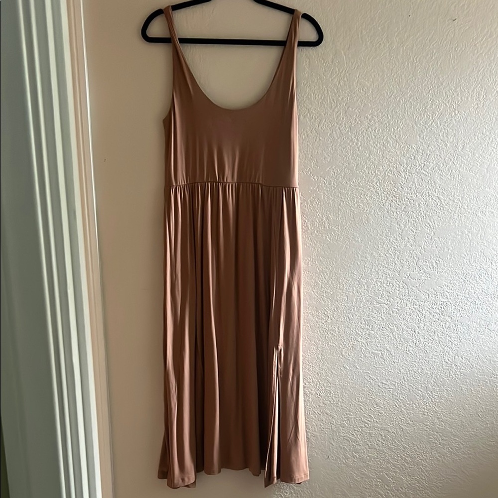 Summertime Tan Sleeveless Dress